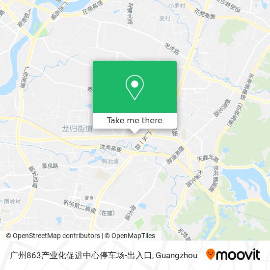 广州863产业化促进中心停车场-出入口 map