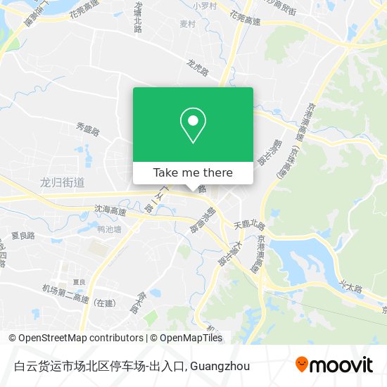 白云货运市场北区停车场-出入口 map
