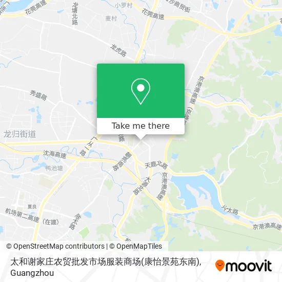 太和谢家庄农贸批发市场服装商场(康怡景苑东南) map