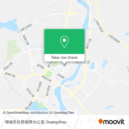 增城市住房保障办公室 map