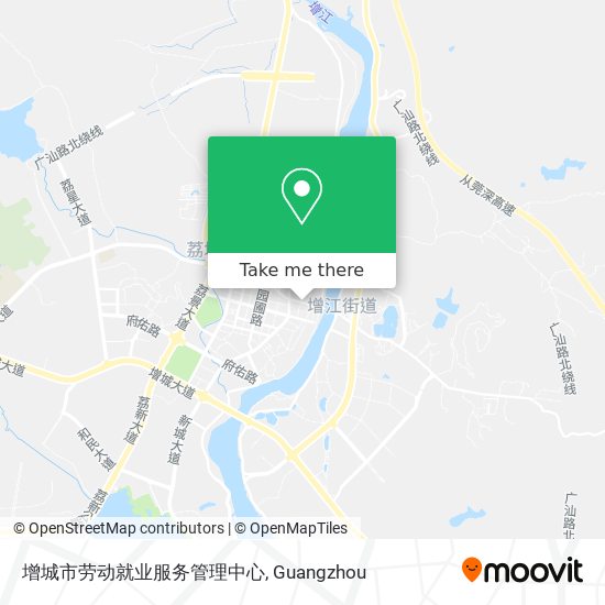 增城市劳动就业服务管理中心 map