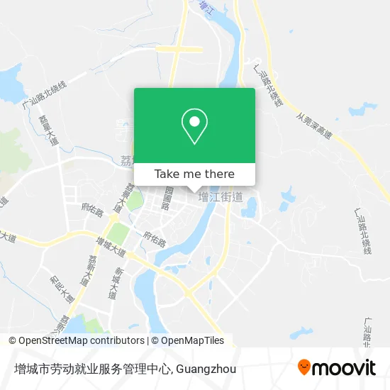 增城市劳动就业服务管理中心 map