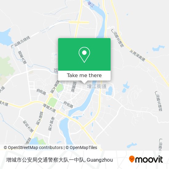 增城市公安局交通警察大队一中队 map