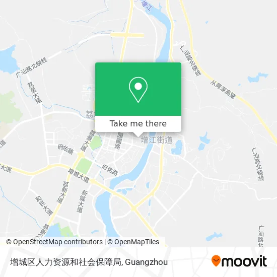 增城区人力资源和社会保障局 map