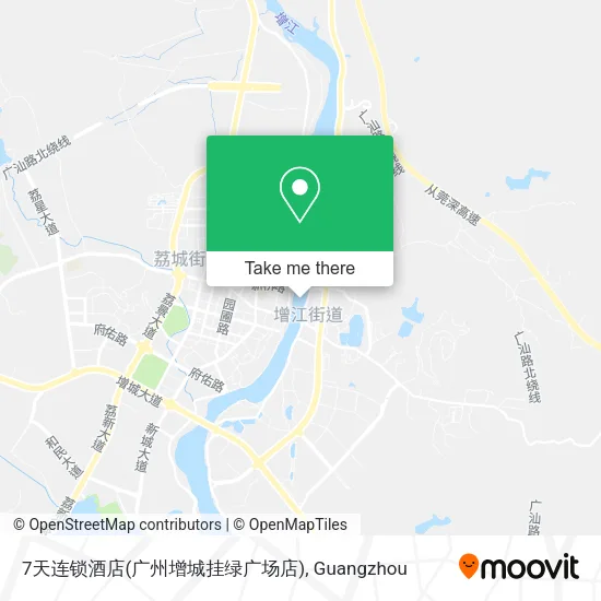 7天连锁酒店(广州增城挂绿广场店) map
