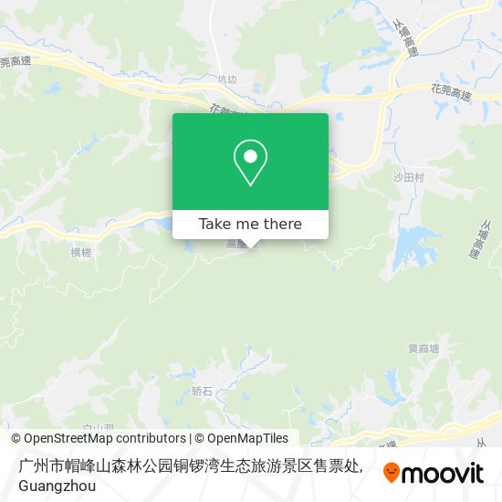 广州市帽峰山森林公园铜锣湾生态旅游景区售票处 map