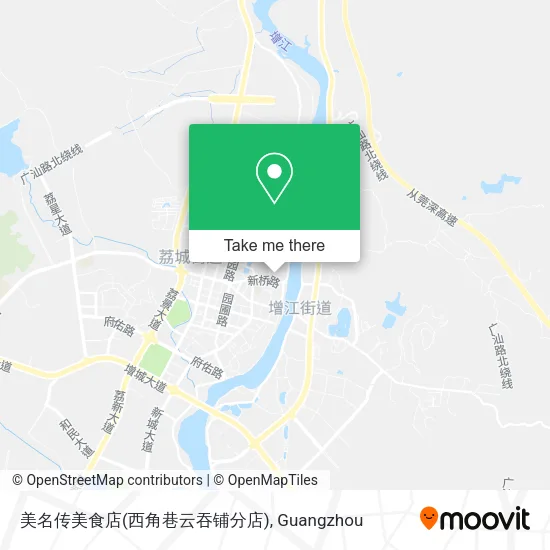 美名传美食店(西角巷云吞铺分店) map