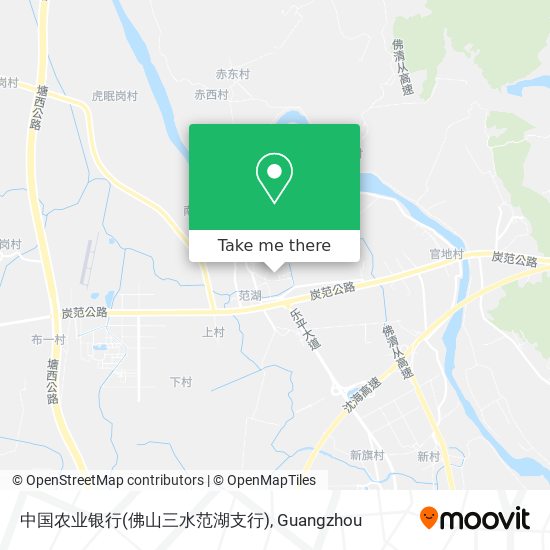 中国农业银行(佛山三水范湖支行) map