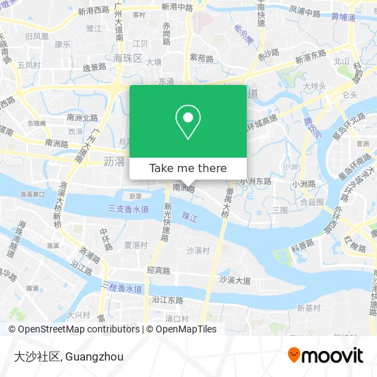 大沙社区 map