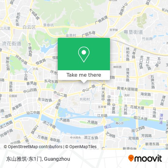 东山雅筑-东1门 map