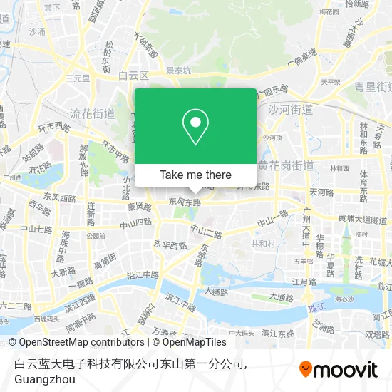 白云蓝天电子科技有限公司东山第一分公司 map