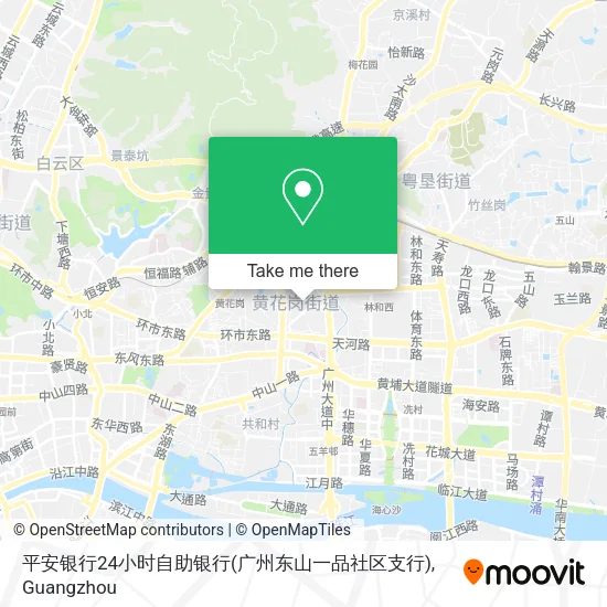 平安银行24小时自助银行(广州东山一品社区支行) map