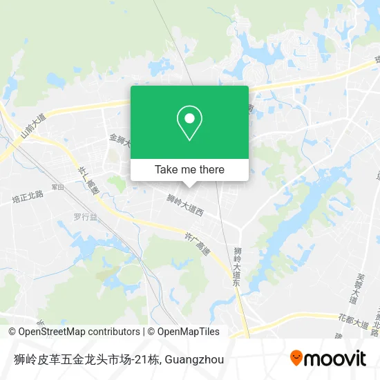 狮岭皮革五金龙头市场-21栋 map