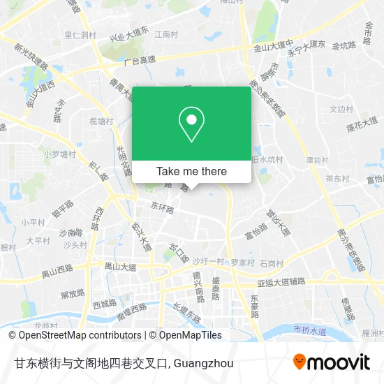 甘东横街与文阁地四巷交叉口 map