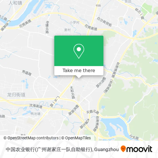 中国农业银行(广州谢家庄一队自助银行) map