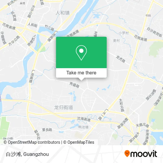 白沙滩 map