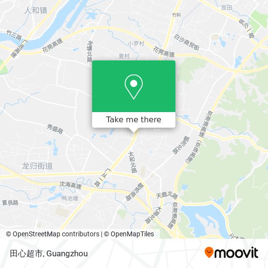 田心超市 map