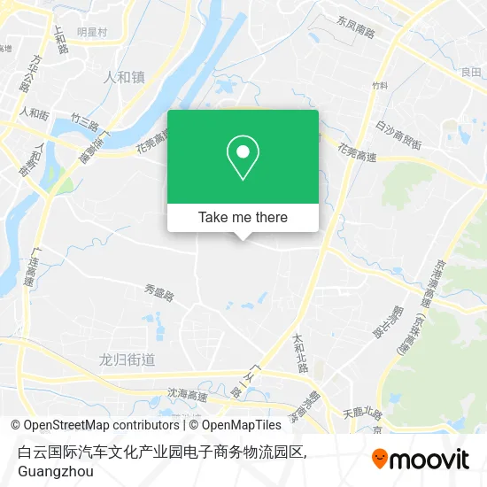 白云国际汽车文化产业园电子商务物流园区 map