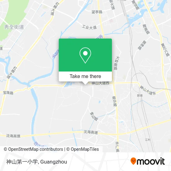 神山第一小学 map