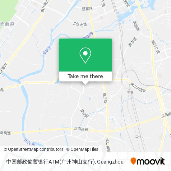 中国邮政储蓄银行ATM(广州神山支行) map
