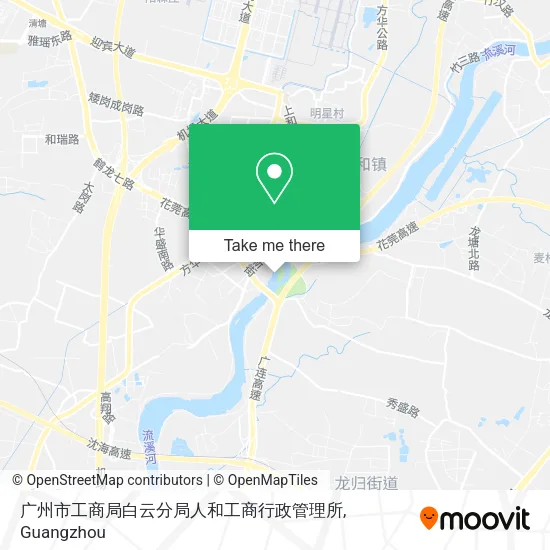 广州市工商局白云分局人和工商行政管理所 map