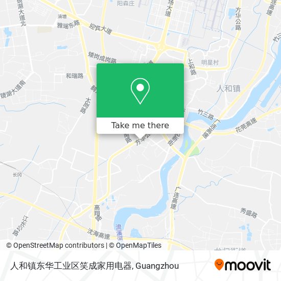 人和镇东华工业区笑成家用电器 map