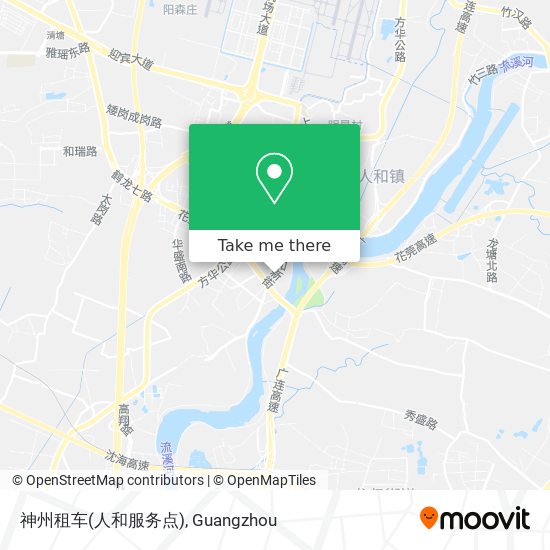 神州租车(人和服务点) map