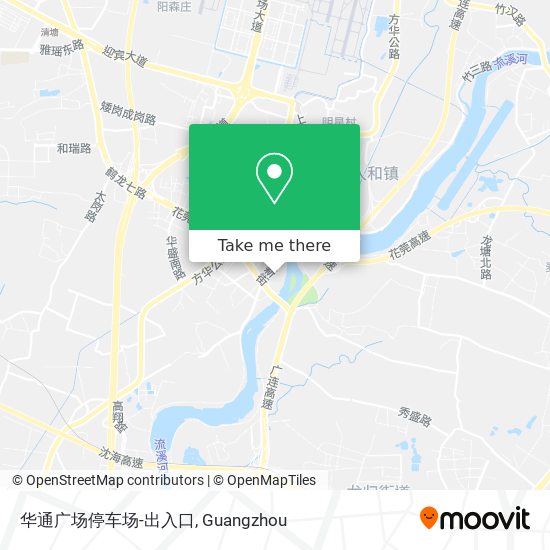 华通广场停车场-出入口 map