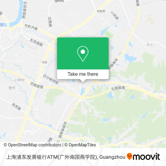 上海浦东发展银行ATM(广外南国商学院) map