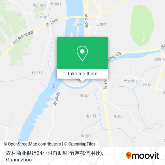 农村商业银行24小时自助银行(芦苞信用社) map