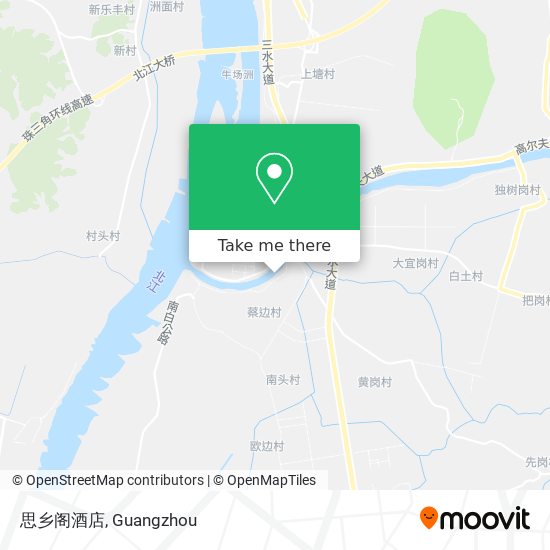 思乡阁酒店 map