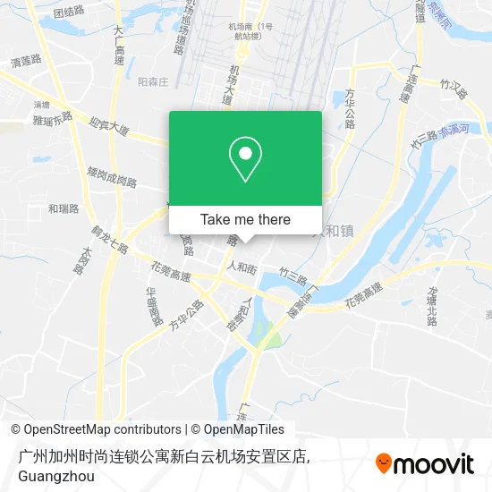 广州加州时尚连锁公寓新白云机场安置区店 map