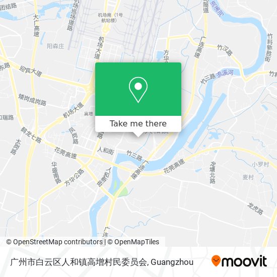广州市白云区人和镇高增村民委员会 map