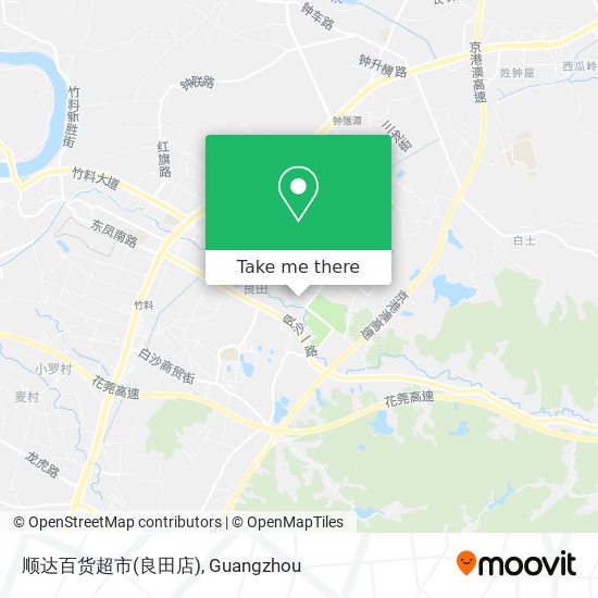 顺达百货超市(良田店) map