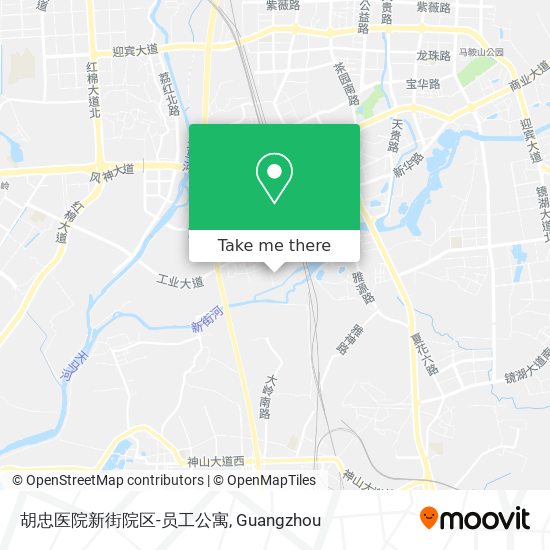 胡忠医院新街院区-员工公寓 map