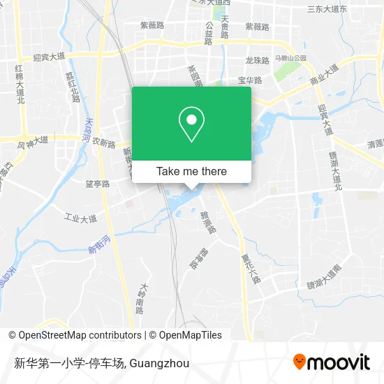 新华第一小学-停车场 map