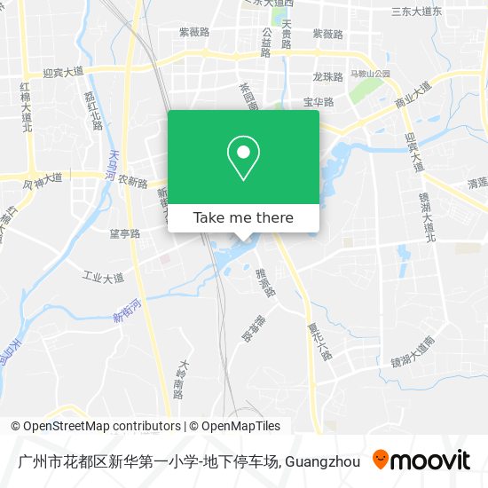 广州市花都区新华第一小学-地下停车场 map
