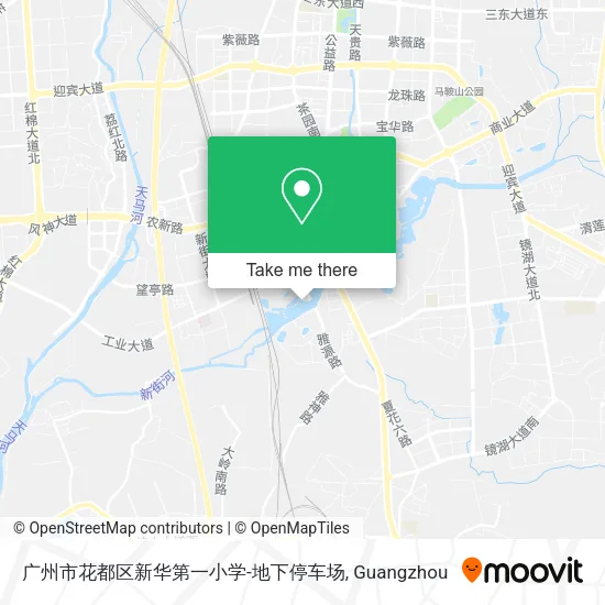 广州市花都区新华第一小学-地下停车场 map