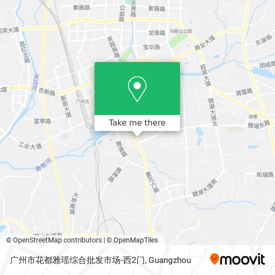 广州市花都雅瑶综合批发市场-西2门 map