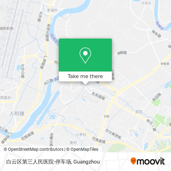 白云区第三人民医院-停车场 map