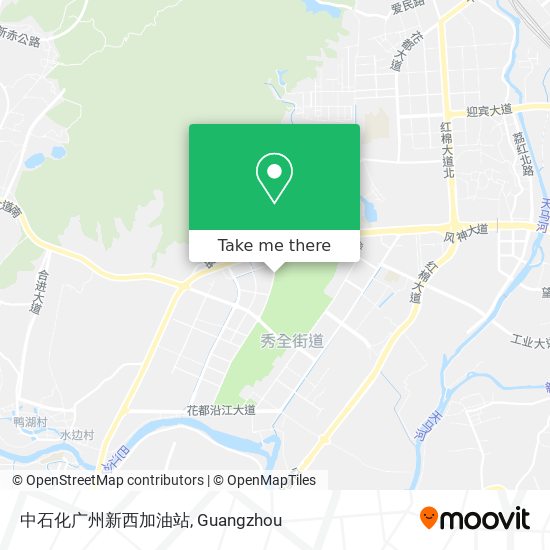 中石化广州新西加油站 map