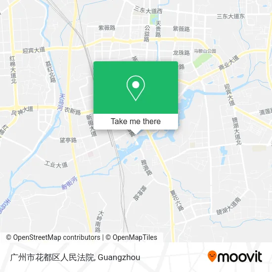 广州市花都区人民法院 map