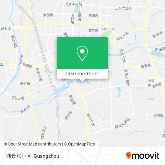 湖景居小区 map
