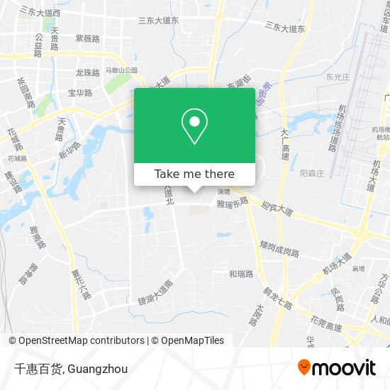 千惠百货 map