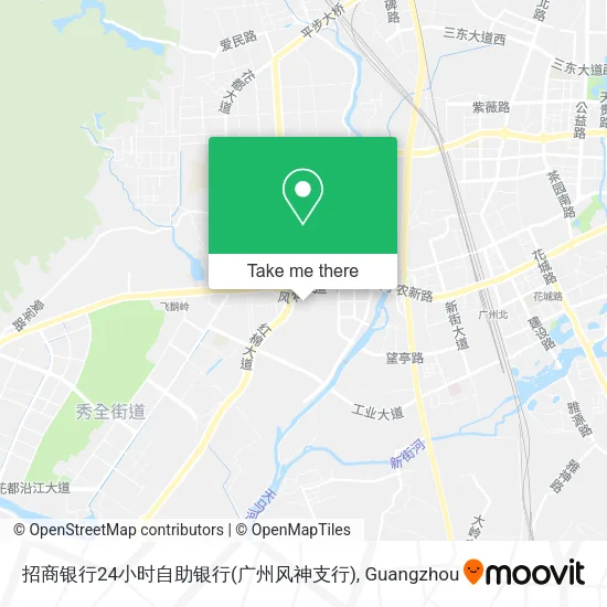 招商银行24小时自助银行(广州风神支行) map