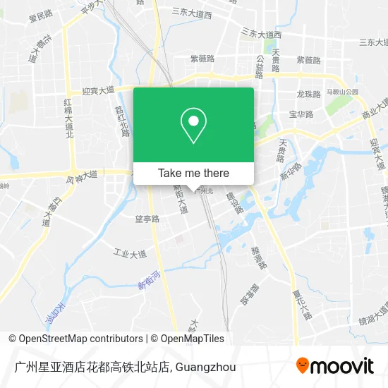 广州星亚酒店花都高铁北站店 map