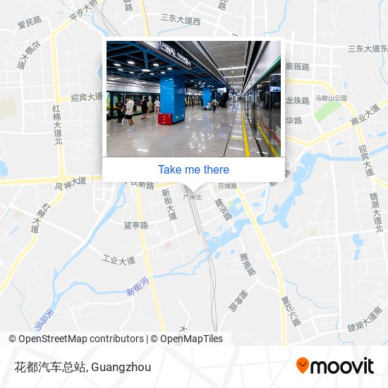 花都汽车总站 map