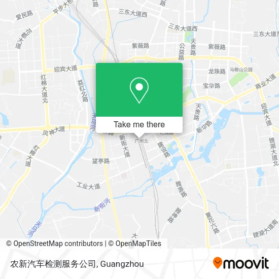 农新汽车检测服务公司 map