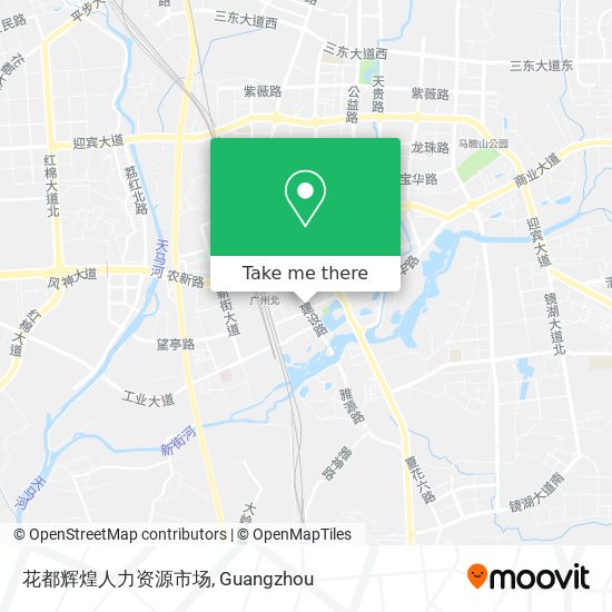 花都辉煌人力资源市场 map