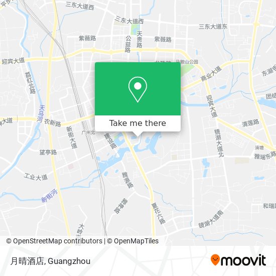 月晴酒店 map
